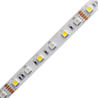 شريط إضاءة LED متغير اللون قابل للتحكم ذكي RGB W أبيض 24V DC 5050 مقاوم للماء