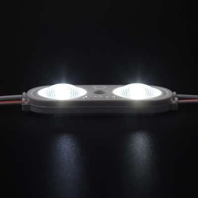 وحدات LED 24 فولت للإعلان الخفيف ووحدة الإضاءة الخلفية 2 عدسة IP67 مقاومة للماء 0.96 وات