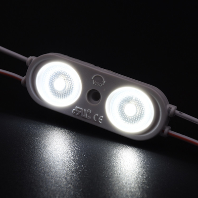 وحدات LED 24 فولت للإعلان الخفيف ووحدة الإضاءة الخلفية 2 عدسة IP67 مقاومة للماء 0.96 وات