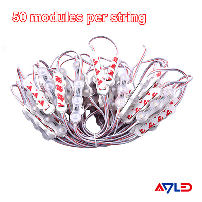 1.2W IP68 DC12V 3 وحدات LED مع LED SMD2835 160 ° الشعاع مع شريط ملصق في الجانب الخلفي