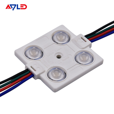 RGB LED وحدة أضواء 12V 1.44W 4 SMD 5050 وحدة نمطية مقاومة للماء لإشارة إعلان LED