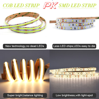 شريط إضاءة LED فاخر بطول 5 أمتار تحت الخزانة شريط إضاءة CRI90 528 led/m، 1000Lm/m