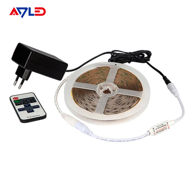 UL مرنة شريط LED الشهير رقاقة 24V السيليكون رقيقة للغاية 10mm لوحة PCB IP20 528 كوب أدى الأضواء