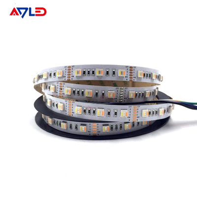 شريط إضاءة LED ذكي للتحكم عن بعد RGB CCT 6 دبابيس متغيرة الألوان 5050 24 فولت 5 في 1