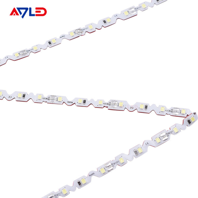 شريط LED متعرج قابل للانحناء من النوع S DC12V 2835 6 مللي متر شريط LED غير مقاوم للماء قابل للطي للإعلان المصغر