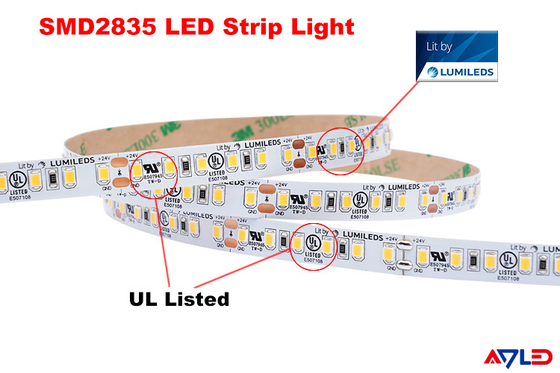 أضواء شريط LED خارجية عالية التجويف SMD2835 3000k 4000k 6500k