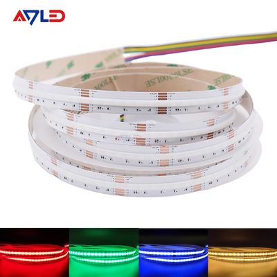 RGB CCT COB LED قطاع أضواء 24VDC تغيير لون شريط LED مرن بدون نقاط