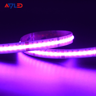 أضواء شريط LED COB 24V مقاوم للماء IP67 أنبوب سيليكون مستمر CCT RGB LED قطاع