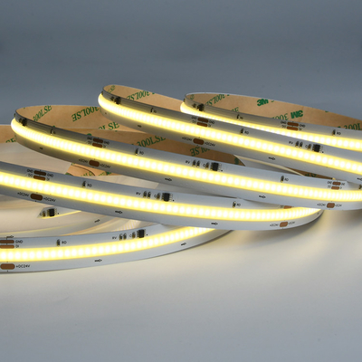 DC24V صافي الأبيض الرقمي 420LEDS COB ضوء شريط مع 6500K درجة حرارة اللون IP20 تصنيف