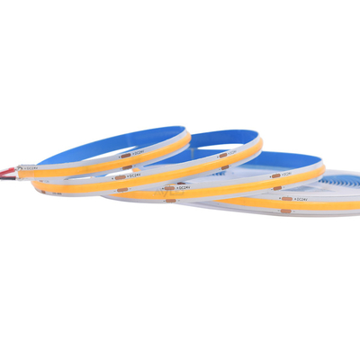 320 LEDs COB ضوء الشريط الأبيض الدافئ 6500K درجة حرارة اللون CE RoHS معتمدة 3- 12V/24V