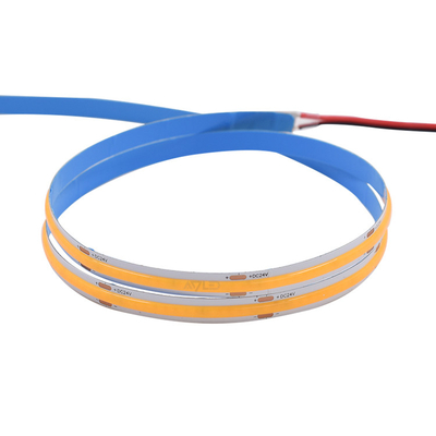 320 LEDs COB ضوء الشريط الأبيض الدافئ 6500K درجة حرارة اللون CE RoHS معتمدة 3- 12V/24V