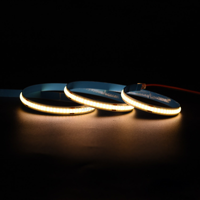 مصابيح الشريط LED COB الخالية من النقاط - 12V / 24V ، 320 LEDs / متر معتمدة CE و RoHS عالية الكثافة