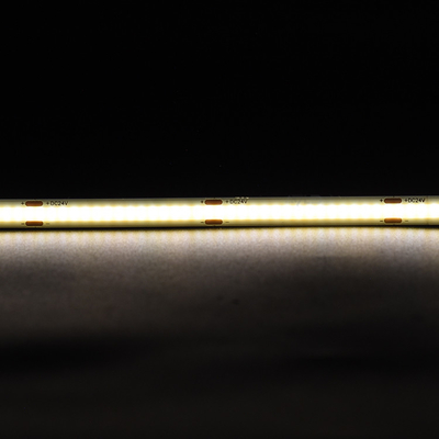 320 LEDs COB مصابيح LED الشريطية 3000K 4000K 6500K مع شريط مرن ريل إلى ريل CE و RoHS معتمدة 24V أو 12V