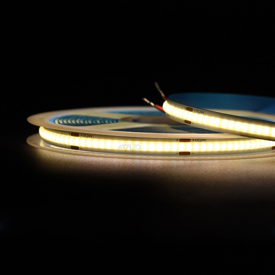 كثافة عالية بلا نقاط 480Leds مرنة COB الشريط الضوء COB LED الشريط 5 مترا / ريل 8MM 12V / 24V