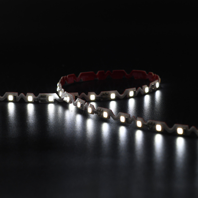 زيغ زاغ LED Tape Light قابل للثني شكل S 6500K شريط LED أبيض للإشارات المصغرة الداخلية والخارجية