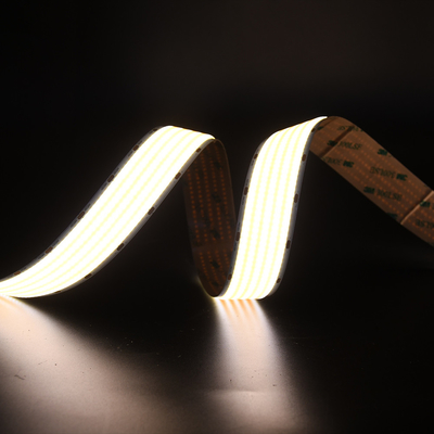 الشريط المرن الخطي CRI 90 COB LED 5000mm 6500K اللون الأبيض 4600LM / M في السوق الأوروبية