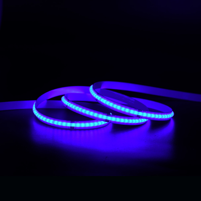 576LEDs/m COB RGB LED Strip Light 3 سنوات ضمان DC24V 10mm PCB Borad IP20/IP65