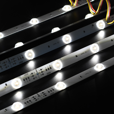 3030 2835 شريط إضاءة LED خلفي لتوتر النسيج SEG CCT (3000-7500K) زاوية 178 شعاع نشمر