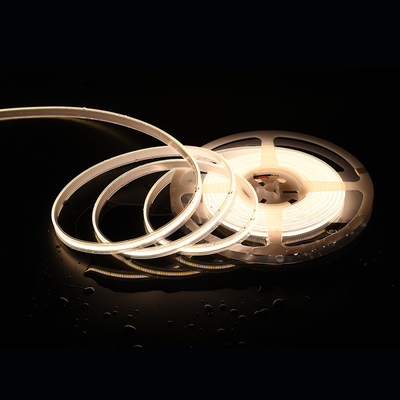 COB DC24V مرنة LED الشريط الضوء 480leds / م ريل إلى ريل لون أبيض درجة حرارة IP20 مع ضمان 3 سنوات