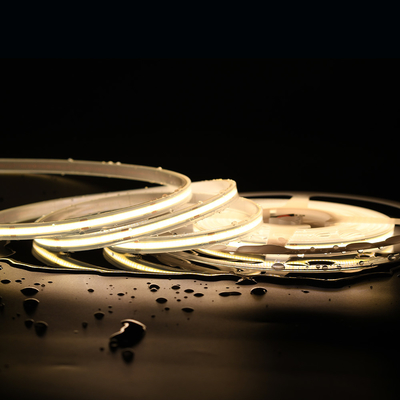 10mm PCB COB LED Strip 480 LEDs IP20/IP67 مقاوم للماء DC12V/DC24V CRI 90 عرض PCB 8MM