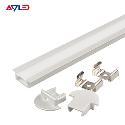 11 ملم بوادر 15.8 * 6.7 ملم LED شريط الضوء الألومنيوم ملف تعريف سهل التثبيت الألومنيوم LED