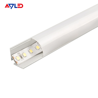 قناة ألومنيوم مدعومة للشرائط الضوئية 10.4MM شريط LED خطي رفيع الملف الألمنيوم