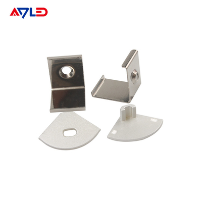 قناة ألومنيوم مدعومة للشرائط الضوئية 10.4MM شريط LED خطي رفيع الملف الألمنيوم