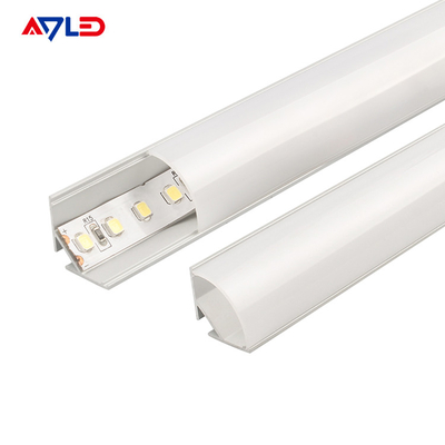 قناة ألومنيوم مدعومة للشرائط الضوئية 10.4MM شريط LED خطي رفيع الملف الألمنيوم