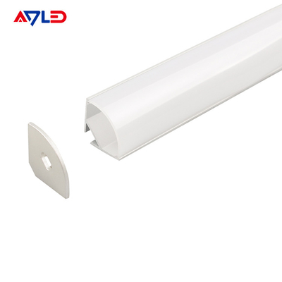 قناة ألومنيوم مدعومة للشرائط الضوئية 10.4MM شريط LED خطي رفيع الملف الألمنيوم