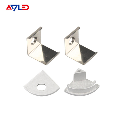 ملف تعريف شريط LED قناة ضوء موزع الزاوية قناة الاندفاع LED ملف تعريف الألومنيوم للقطاع LED