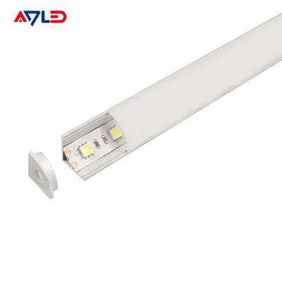 قناة LED Strip Profile قناة ضوء Diffuser Corner Extrusion قناة ADP-1616B لقطة LED