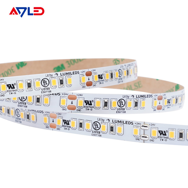 أضواء شريط LED عالية CRI Lumileds 2700k 2835 120LEDs / M إضاءة الشريط للغرفة