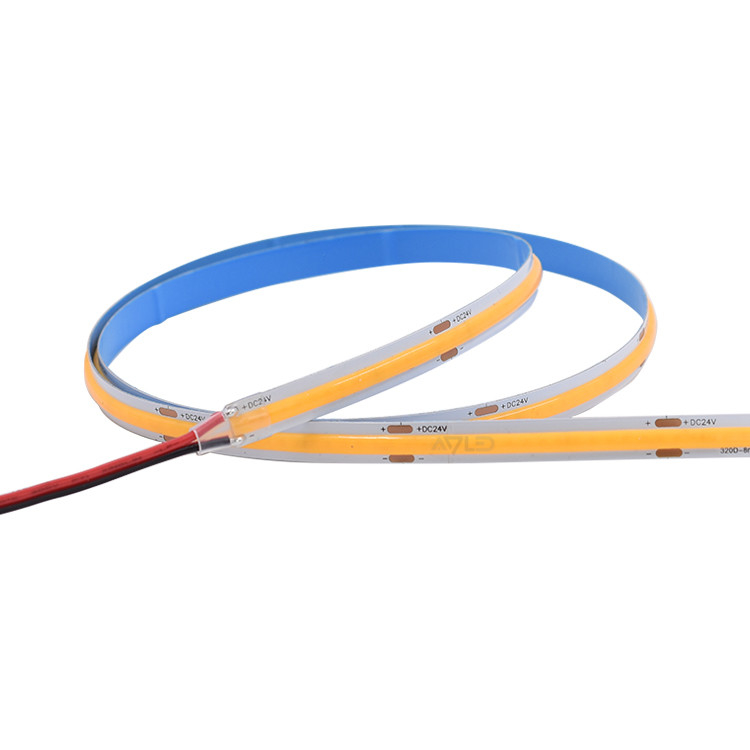 UL Cob Strip 8mm 10mm 320leds Cob Led Light للخارج مقاوم للماء Cob Led الضوء المرن