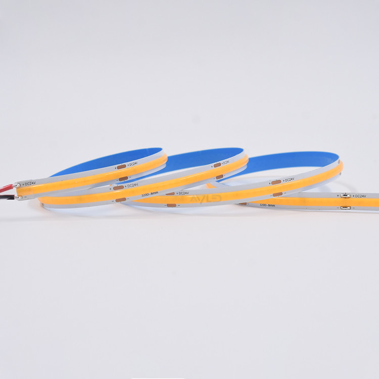 COB أضواء الشريط LED 5m ضوء مرن الشريط 320LEDs / M CRI 90+ ضوء الشريط LED فائق الوضوح