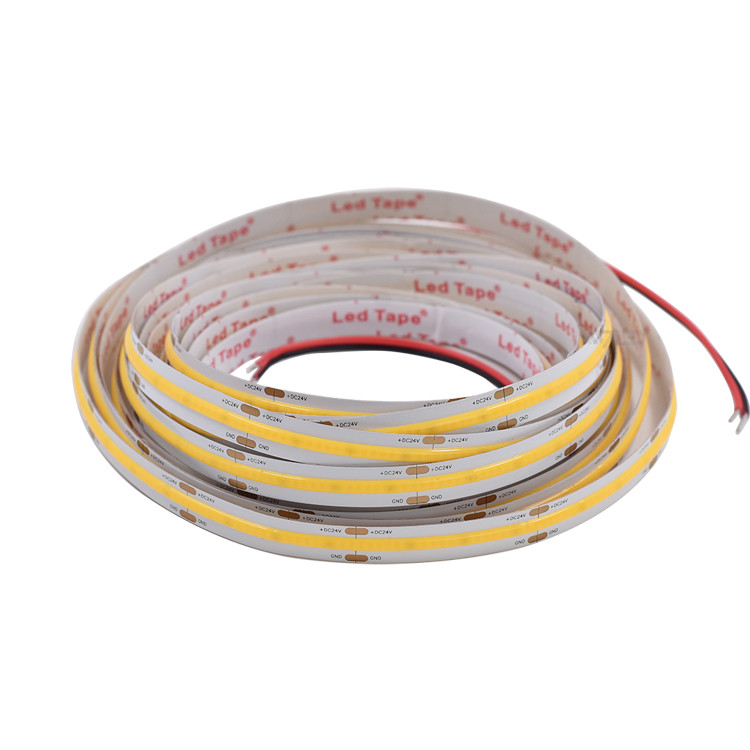 ضوء الشريط LED COB DC 24V 504LEDs / M 16.4ft ضوء شريط مرن 2700K 3000K 4000K 6500K
