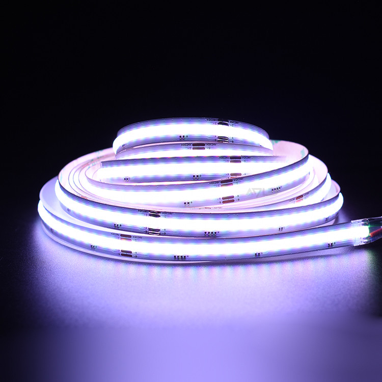 5 متر كامل اللون كثافة LED عالية DC12V 630LEDs / M RGB COB LED Strip Light IP20