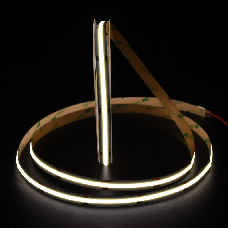 528led/m COB الشريط العالي Cri 90 95 98 10mm عرض DC24V LED الشريط الضوء