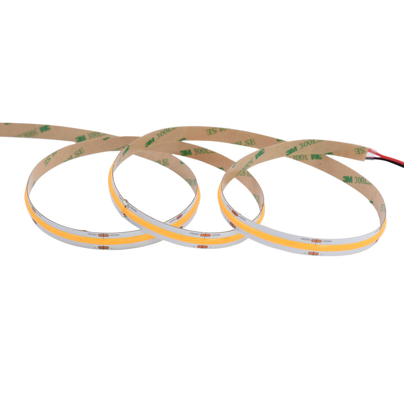 سطوع عالية CRI عالية (90-98) شريط COB مع 528 LED لكل متر، 10mm العرض، DC24V ضوء شريط LED