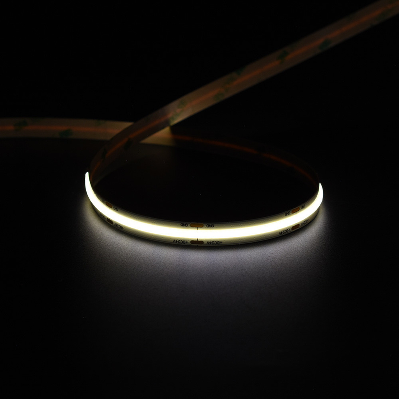 Ra90 LED ضوء شريط الضوء منخفضة الجهد 12V 24V 8mm 10m10W LED FCOB ضوء شريط LED 1000LM