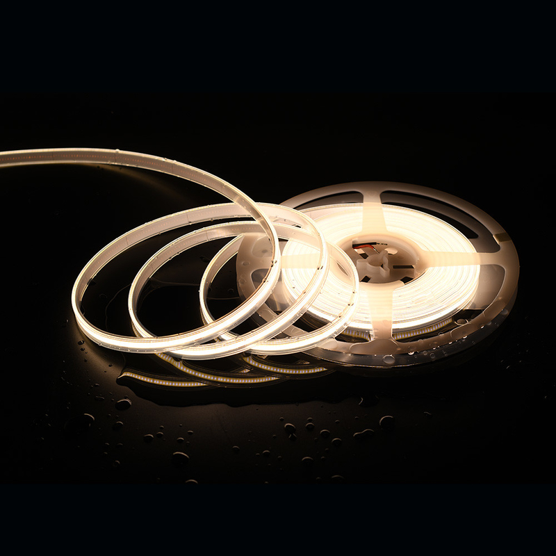COB DC24V مرنة LED الشريط الضوء 480leds / م ريل إلى ريل لون أبيض درجة حرارة IP20 مع ضمان 3 سنوات