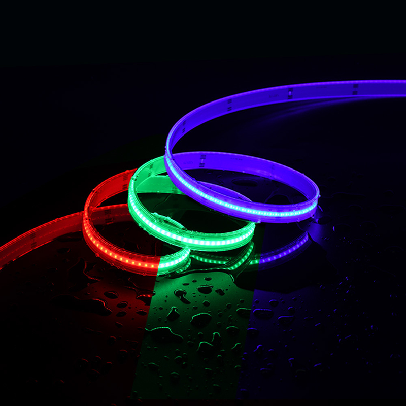 IP20 Rgbw Rgb Cob Led Strip Light 12V 24V بكسل مرن إصدار قابلة للتوجيه Cob led strip